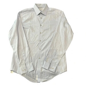 Calvin Klein Men's Light Blue‎ Button Down Dress Shirt Size 15.5